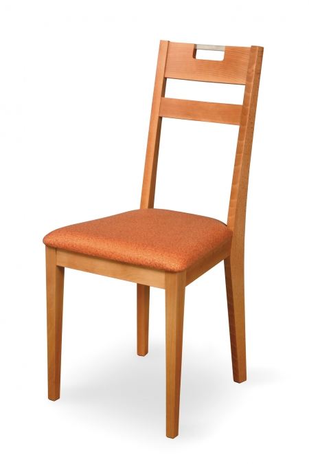 VENGE CHAIR with upholstered seat and handle