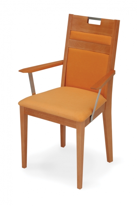 VENGE ARMCHAIR wholly upholstered with handle