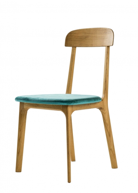 ELICA CHAIR WITH UPHOLSTERED SEAT