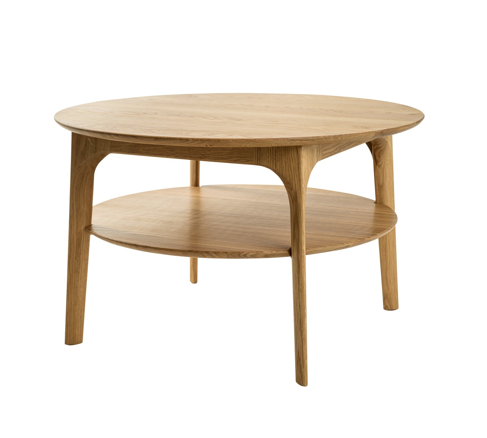 ELICA ROUND COFFEE TABLE WITH SHELF