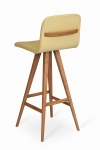 GATTA BAR STOOL wholly upholstered with handle